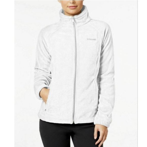 Columbia Petite Benton Springs Fleece Jacket White